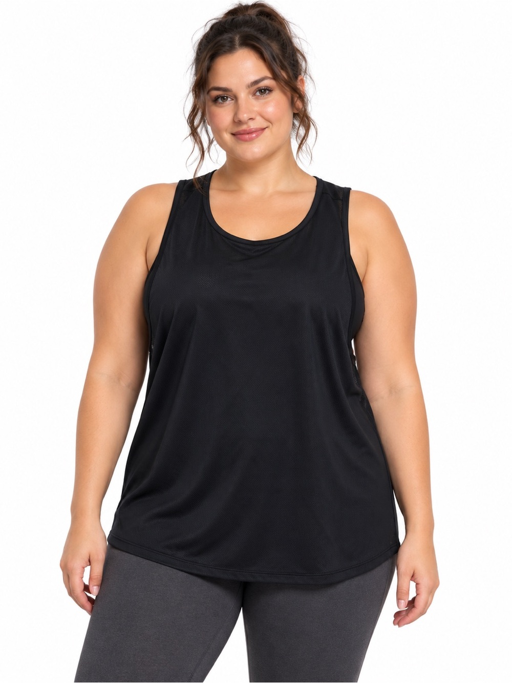 Ideology Black Racerback Active Tank Top